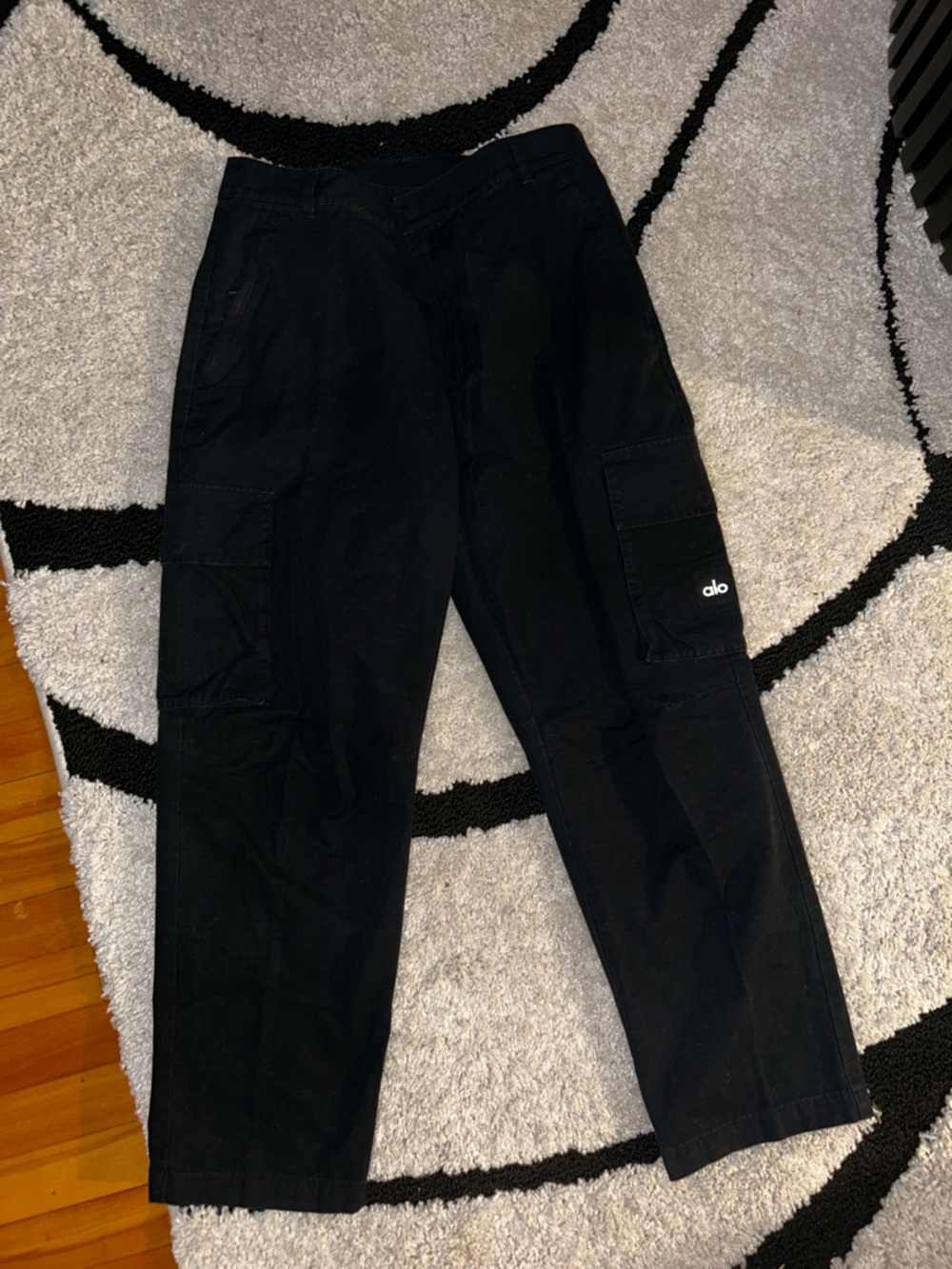 Alo Yoga Cargo Ripstop Trousers Black Size M/L Techwear Pants 33R